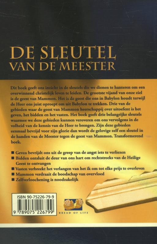 De sleutel van de Meester achterkant