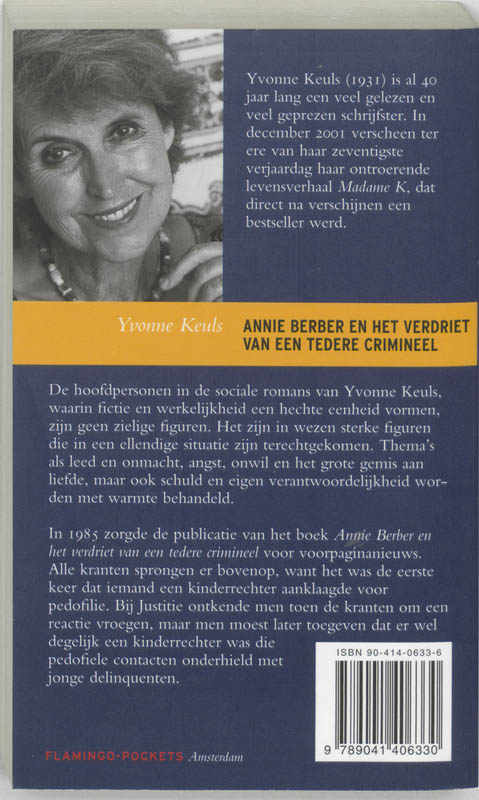 Annie Berber en het verdriet van een tedere crimineel / Flamingo pocket achterkant