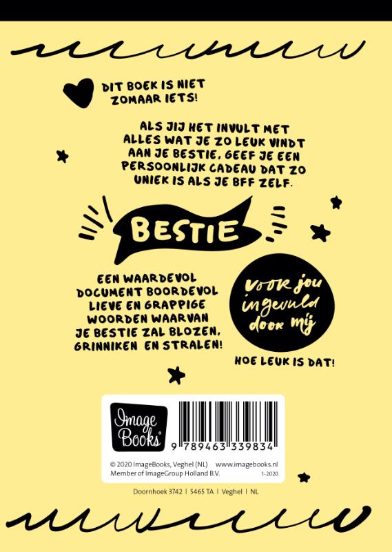 I love you invulboeken 1 -   I love you - invulboeken - Bestie achterkant
