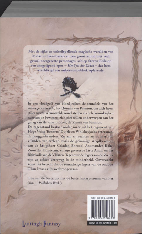 In de ban van de woestijn / Het spel der Goden / 3 achterkant