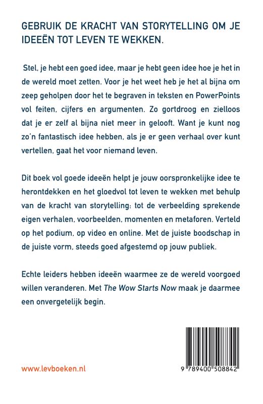 The wow starts now achterkant