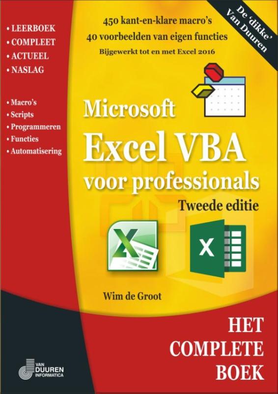 Excel VBA voor professionals / Het complete boek