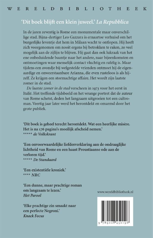 De laatste zomer in de stad achterkant