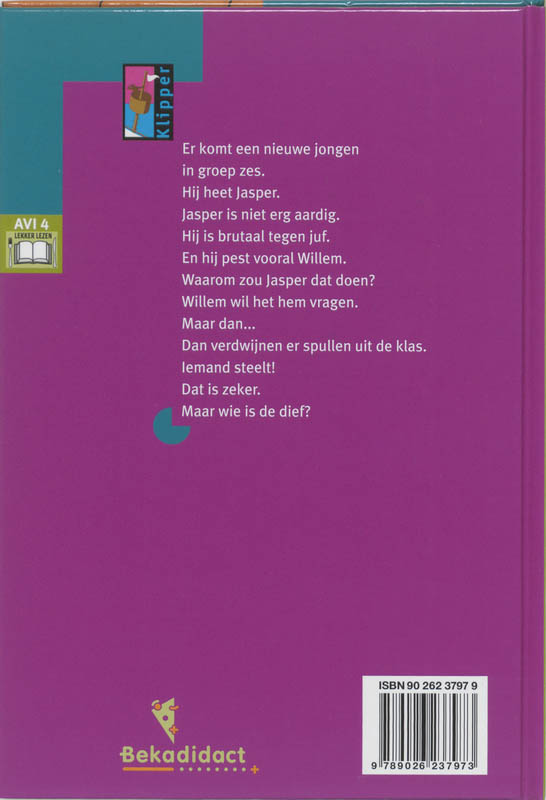 Een dief in groep zes! / Klipper / 7 achterkant