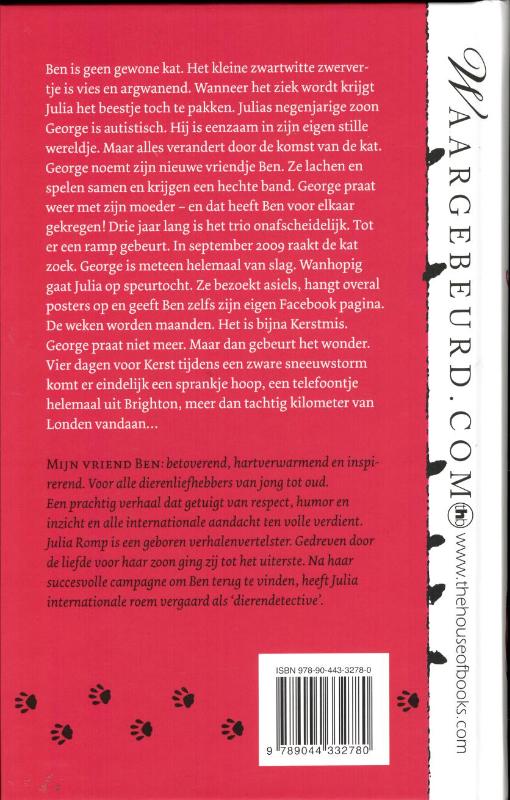 Mijn vriend Ben achterkant