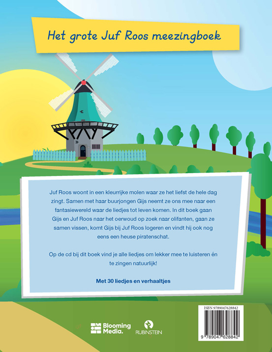 Het grote Juf Roos meezingboek achterkant