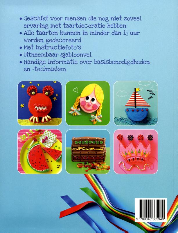 Feestelijke taarten voor kids achterkant