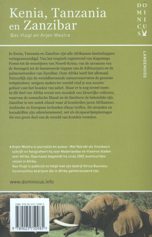 Dominicus  -   Kenia, Tanzania en Zanzibar achterkant
