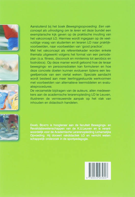 Het Vakconcept Bewegingsopvoeding In De Praktijk achterkant