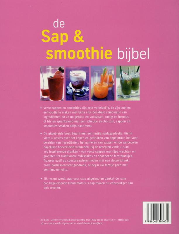 De Sap- & Smoothiebijbel achterkant