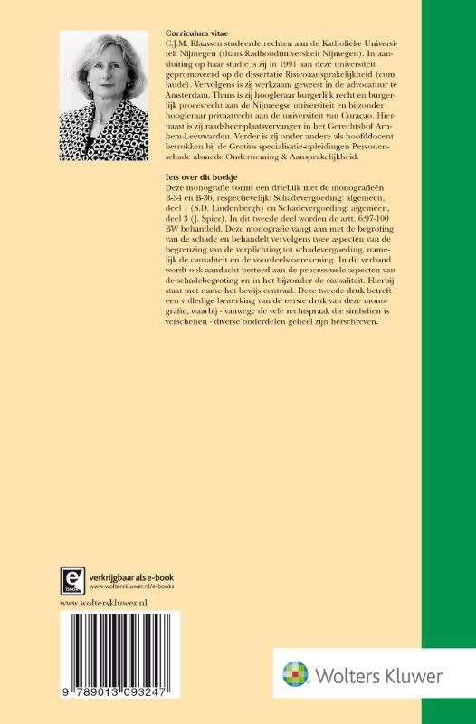 Schadevergoeding: algemeen / Algemeen 2 / Monografieen BW / B35 achterkant