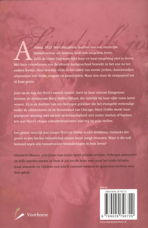 Sinds ik jou ken achterkant