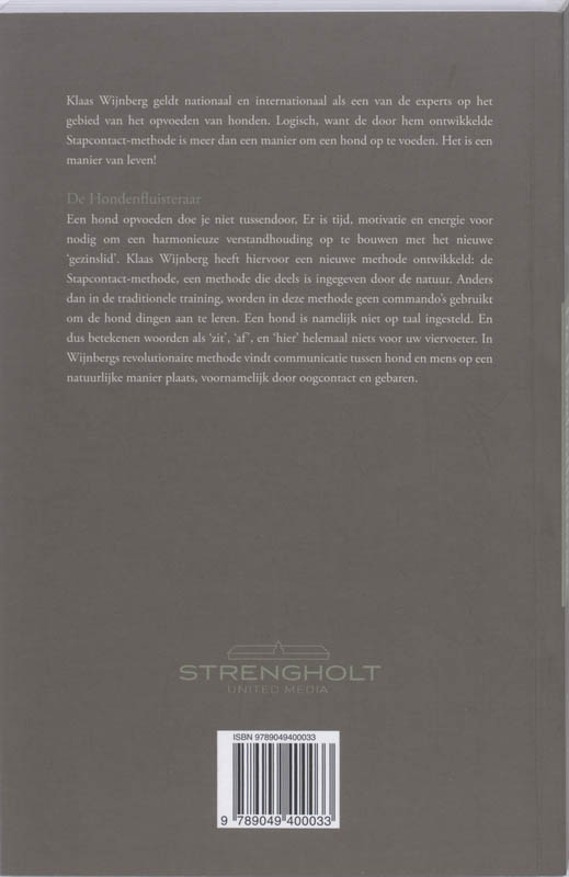 De hondenfluisteraar achterkant