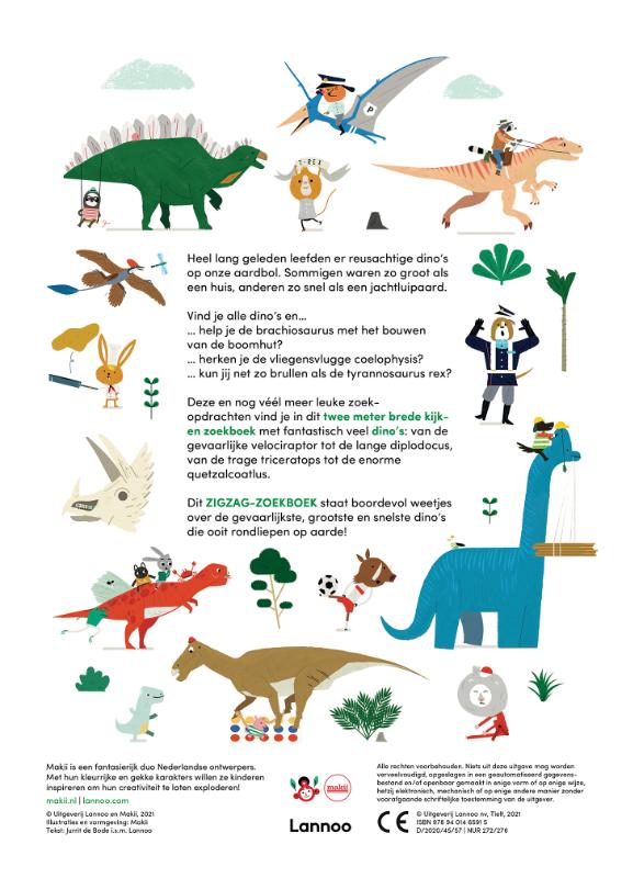 Zigzag - Dinosaurussen achterkant
