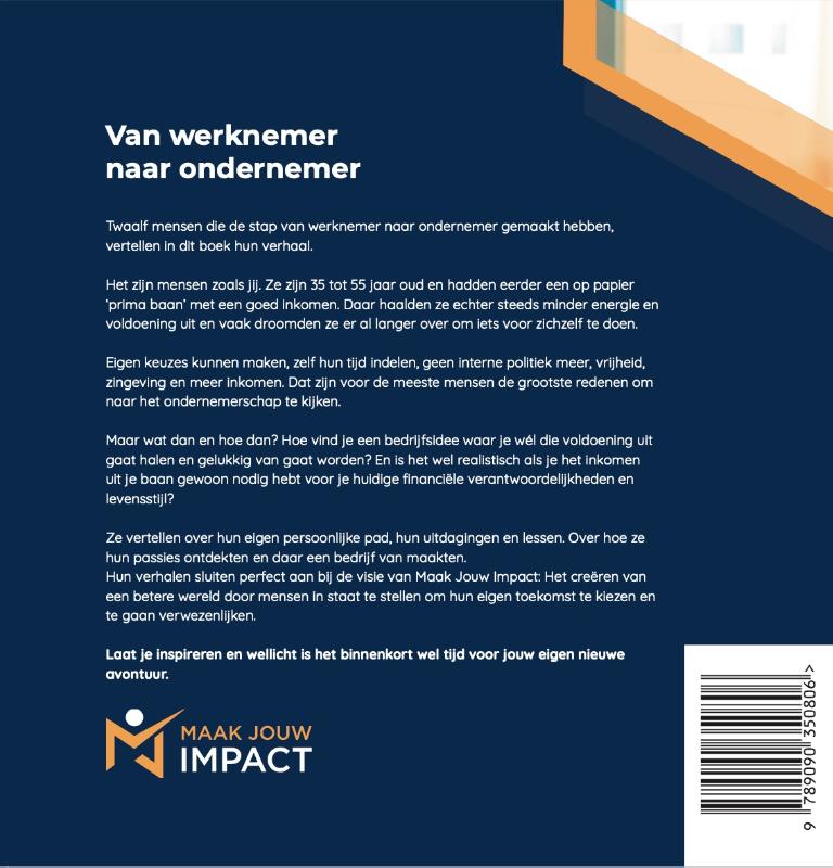 Van Werknemer Naar Ondernemer achterkant