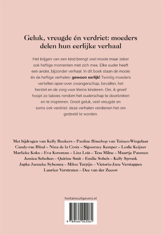 Oei, ik groei! - Oei, ik groei! Eerlijk achterkant