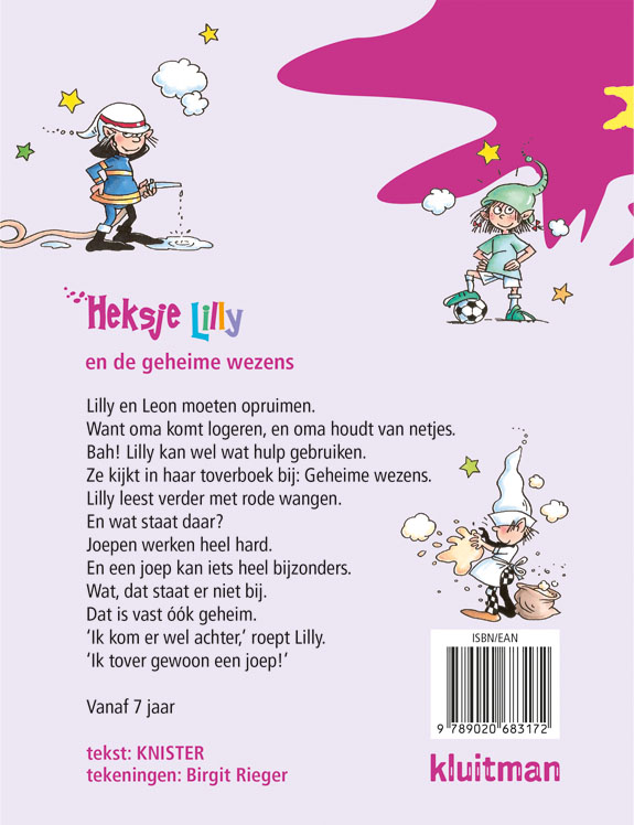 Heksje Lilly en de geheime wezens / Heksje Lilly achterkant