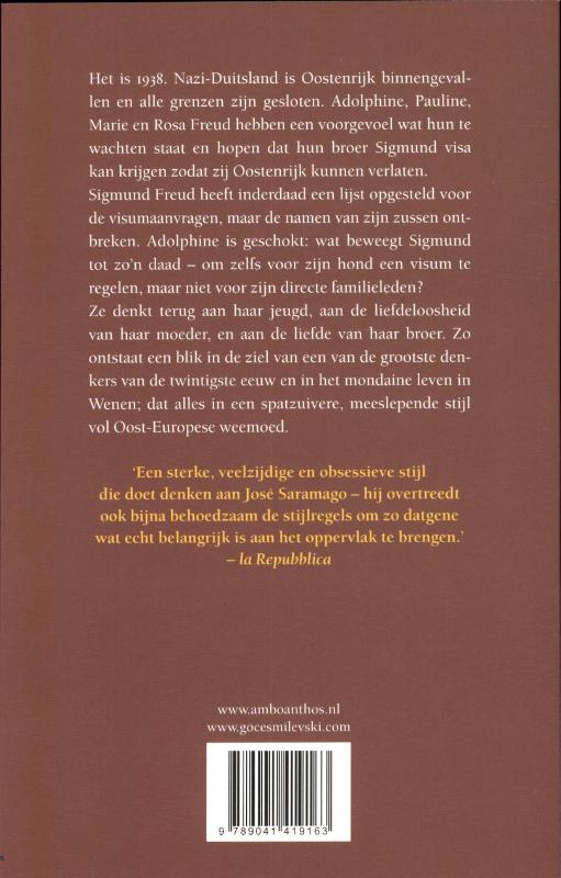 De zus van Freud achterkant