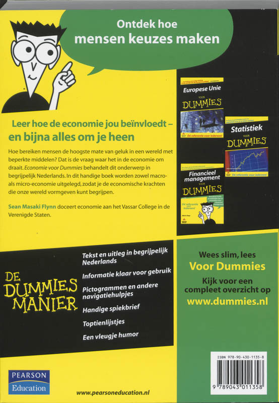 Economie voor Dummies / Voor Dummies achterkant