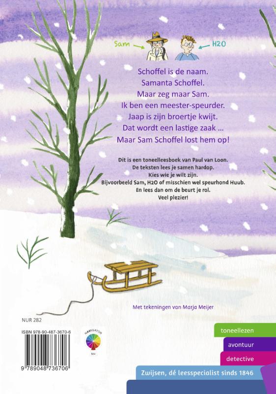 Sam Schoffel en de verdwenen baby / Toneellezen achterkant