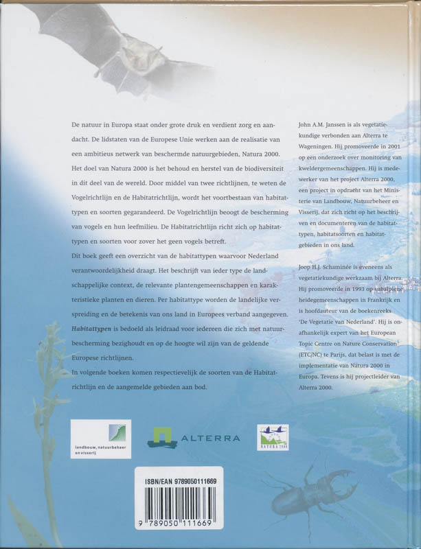 Europese natuur in Nederland - Habitattypen achterkant