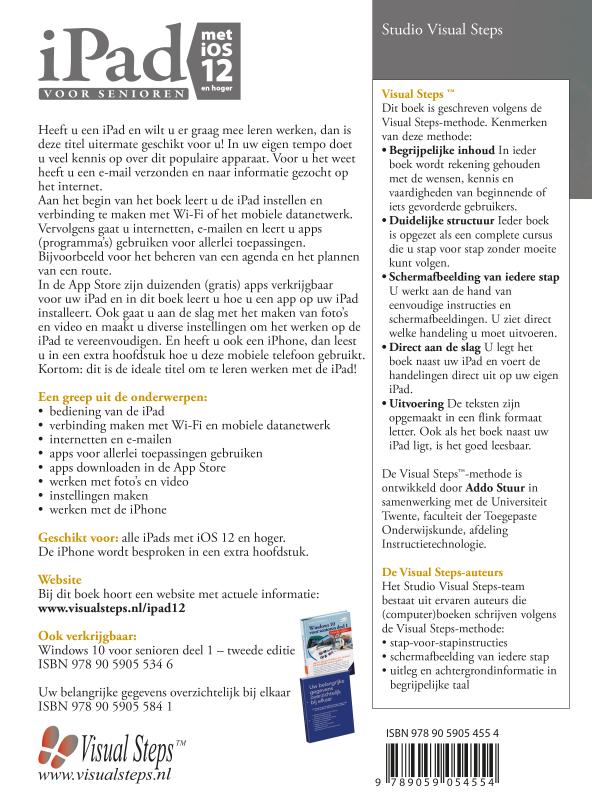 iPad voor senioren met iOS 12 en hoger achterkant