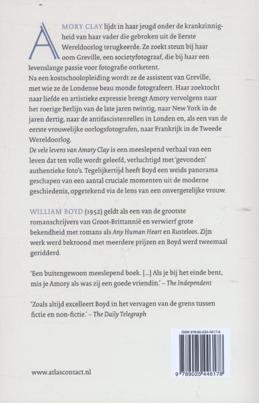 De vele levens van Amory Clay achterkant