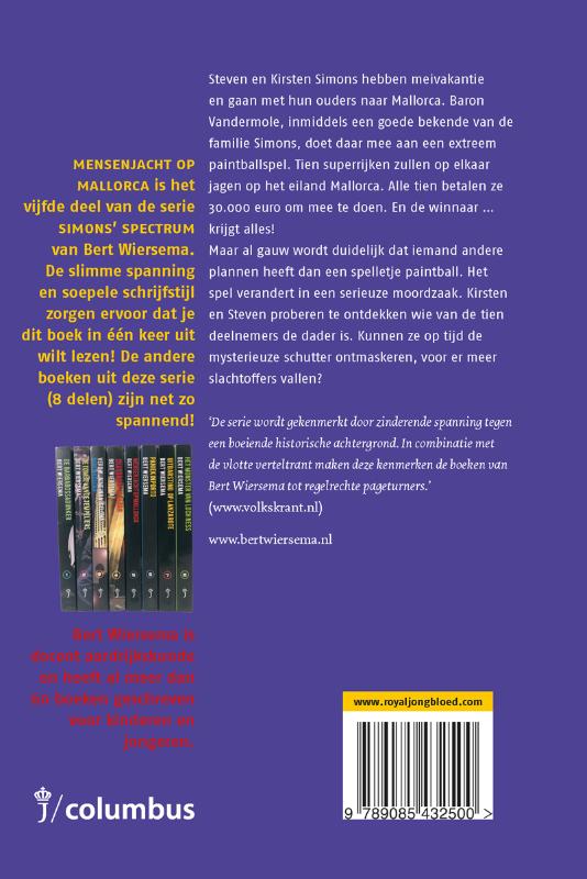 Mensenjacht op Mallorca / Simons spectrum / 5 achterkant