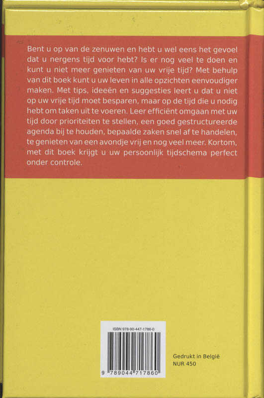 Uw tijd perfect plannen / Orde in de chaos achterkant