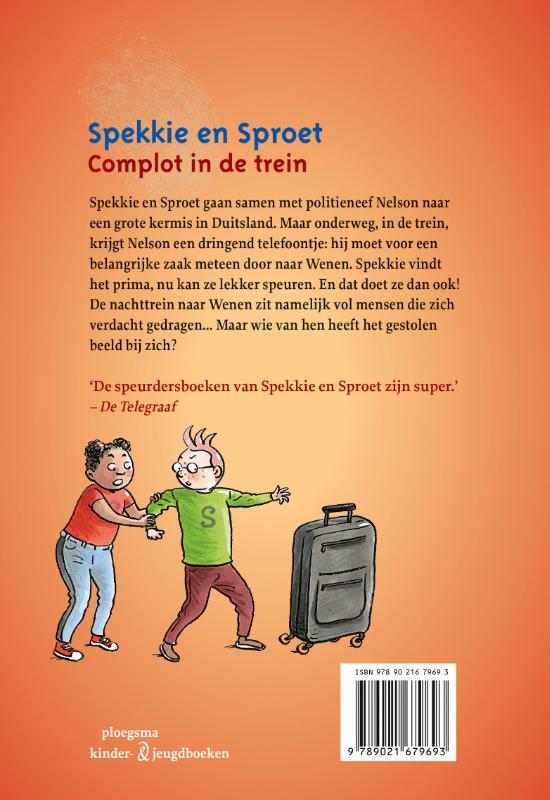 Complot in de trein / Spekkie en Sproet achterkant
