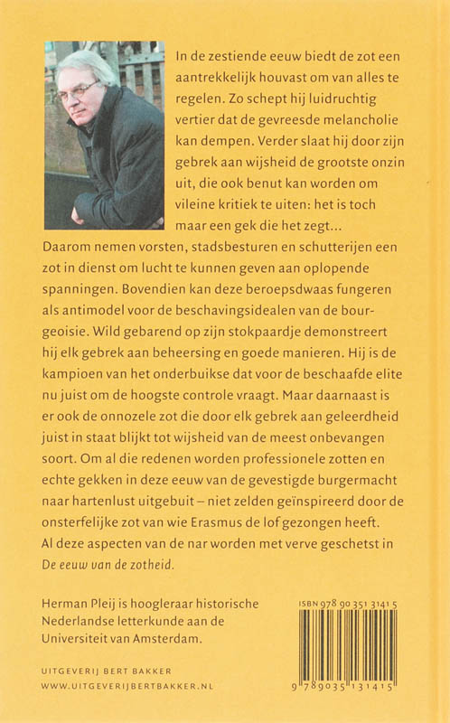 De eeuw van de zotheid achterkant