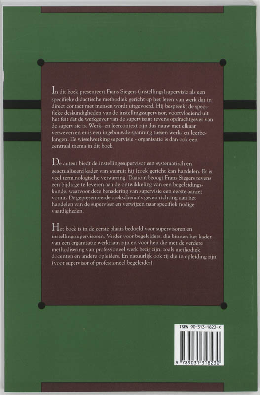 Instellingssupervisie achterkant