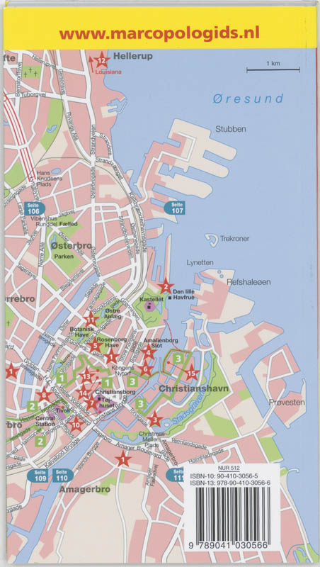 Marco Polo Reisgids Kopenhagen achterkant