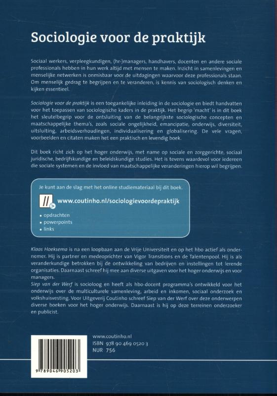 Sociologie voor de praktijk achterkant