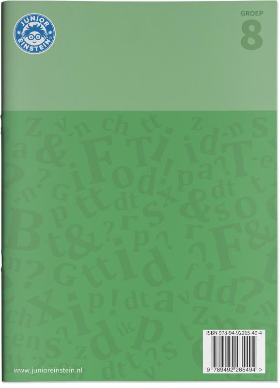 Werkwoordspelling leer- en oefenboek Spellingsoefeningen tegenwoordige tijd groep 8 achterkant