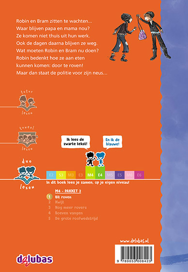 Rover en Broertje - Uit roven / Samenleesboeken nieuw achterkant