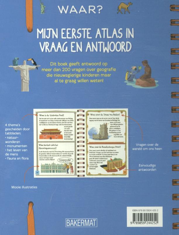Waar? mijn eerste atlas in vraag en antwoord achterkant