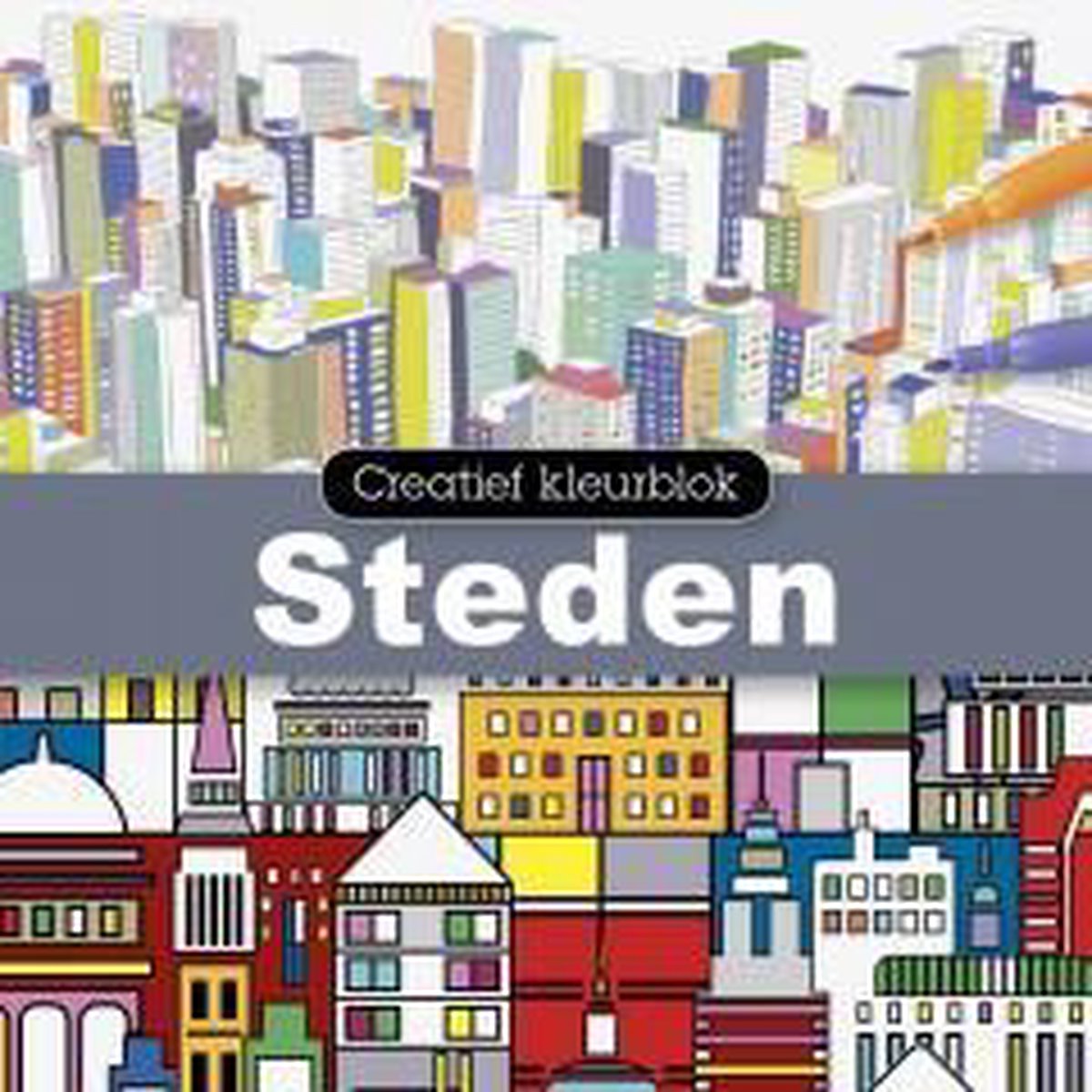 Creatief kleurblok Steden