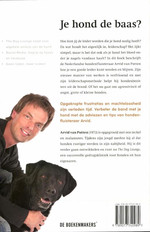 Je hond de baas? achterkant