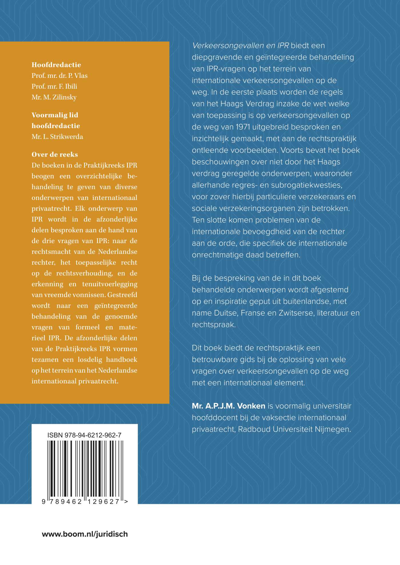 Verkeersongevallen en IPR / Praktijkreeks IPR achterkant