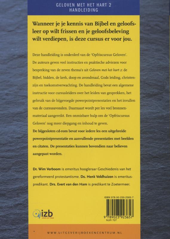 Geloven met het hart Deel 2: zeven kernpunten uit het Christelijk geloof achterkant