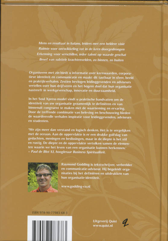 Organiseren Met Zin achterkant