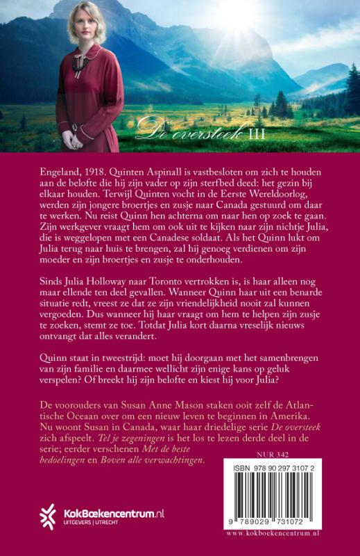 Tel je zegeningen / De Oversteek / 3 achterkant