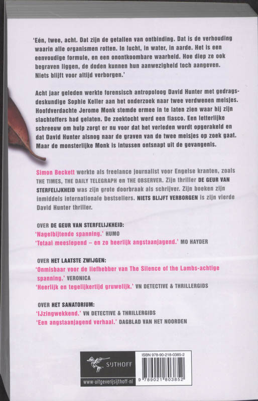 Niets Blijft Verborgen achterkant