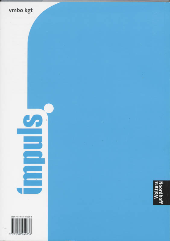 Werkboek 1 vmbo kgt Impuls achterkant