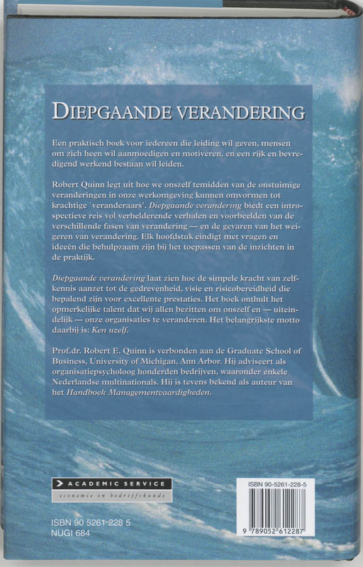 Diepgaande verandering / Academic Service economie en bedrijfskunde achterkant