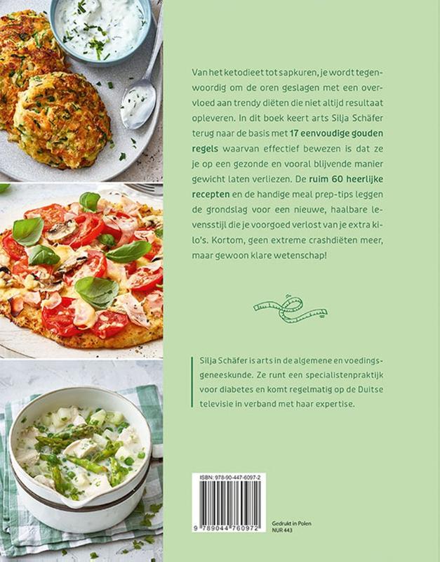 Gezond en duurzaam afvallen met succes achterkant