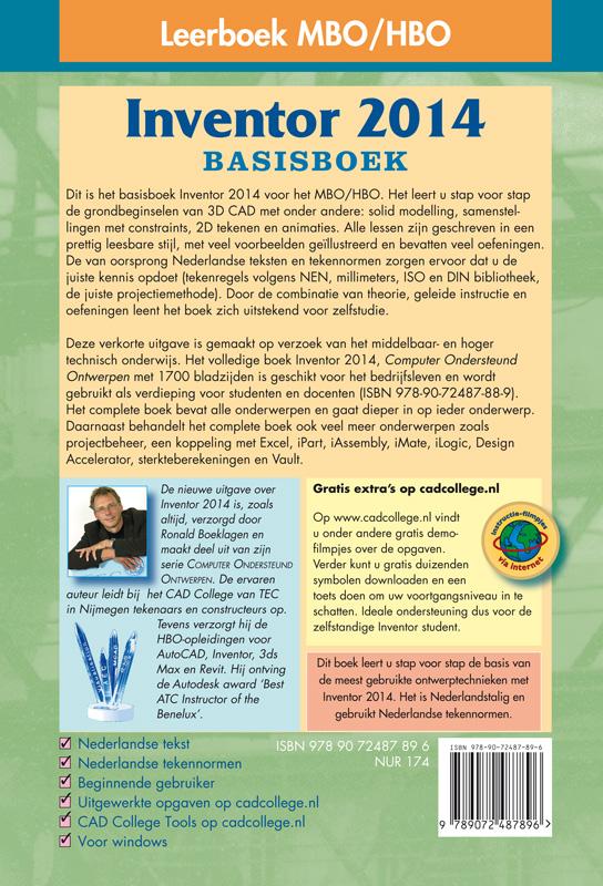Inventor 2014 Basisboek deel 1 achterkant