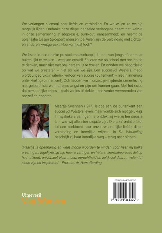 De worsteling achterkant