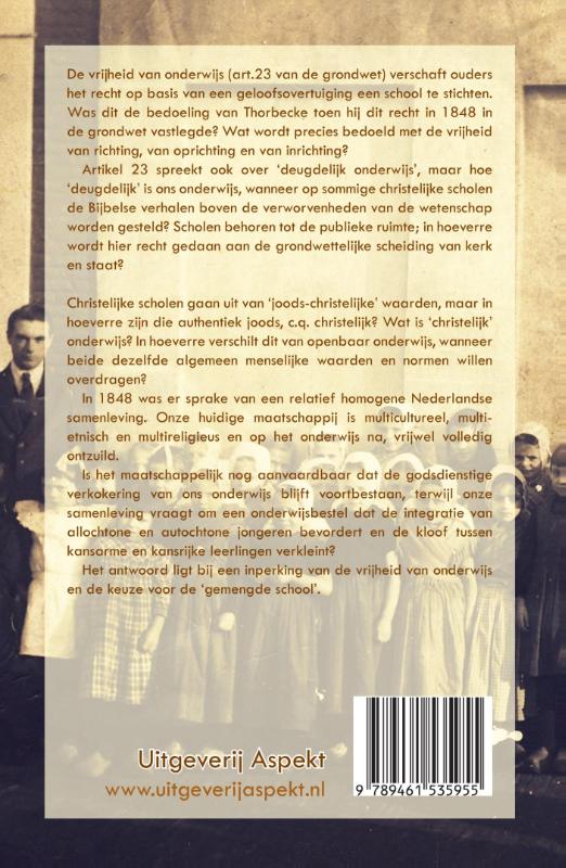 Inperking vrijheid van onderwijs achterkant